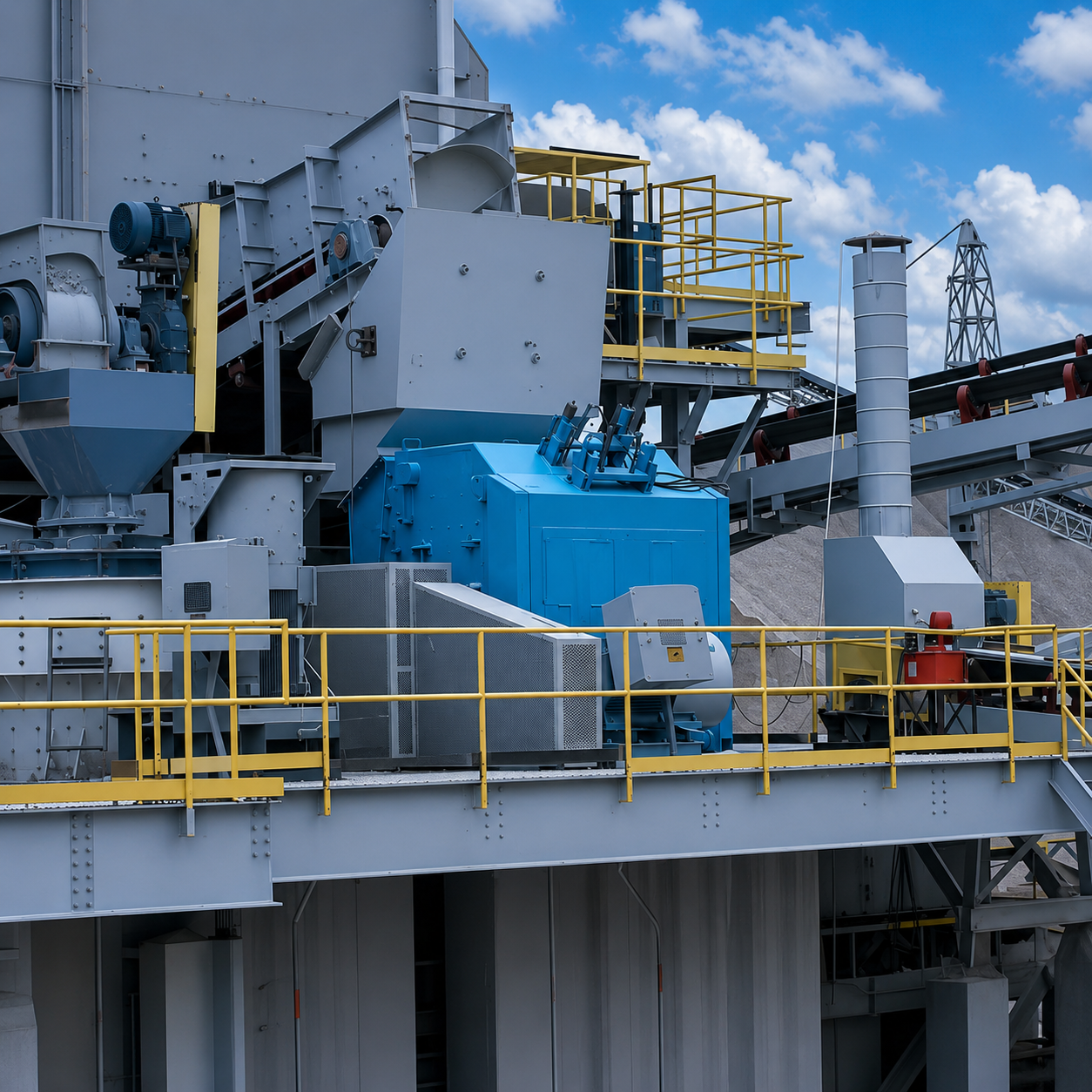 Chaîne de concassage de pierres de carrière FEIFAN OEM à haute capacité pour la production de granulats miniers, station de concassage mobile sur chenilles