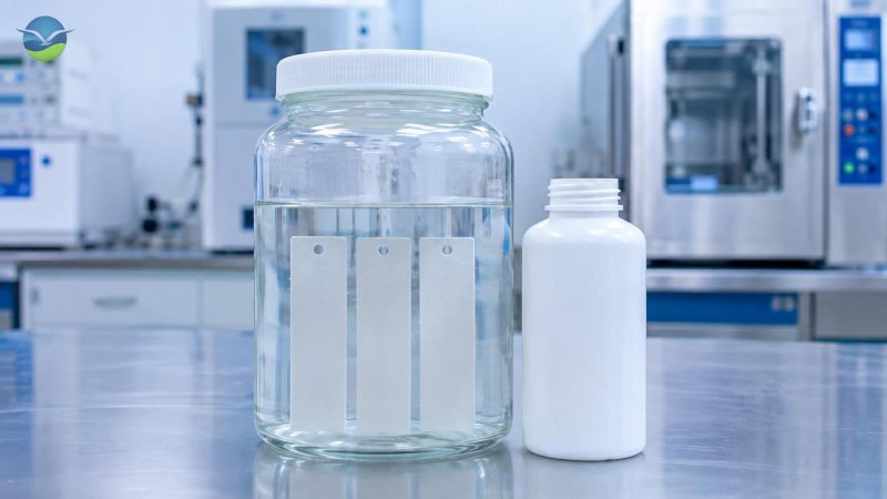 Testing chemical resistance in injection molding resin for containers