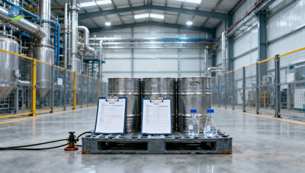 What to review in organic solvents with MSDS before plant acceptance