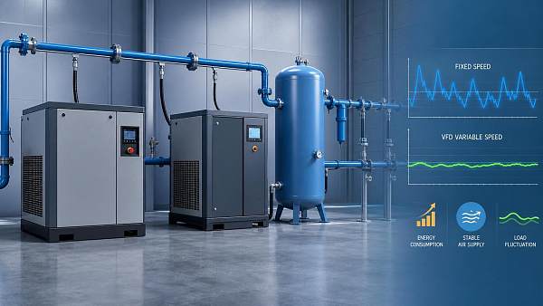 Air Compressors: Fixed Speed or Variable Speed for Lower Energy Cost?
