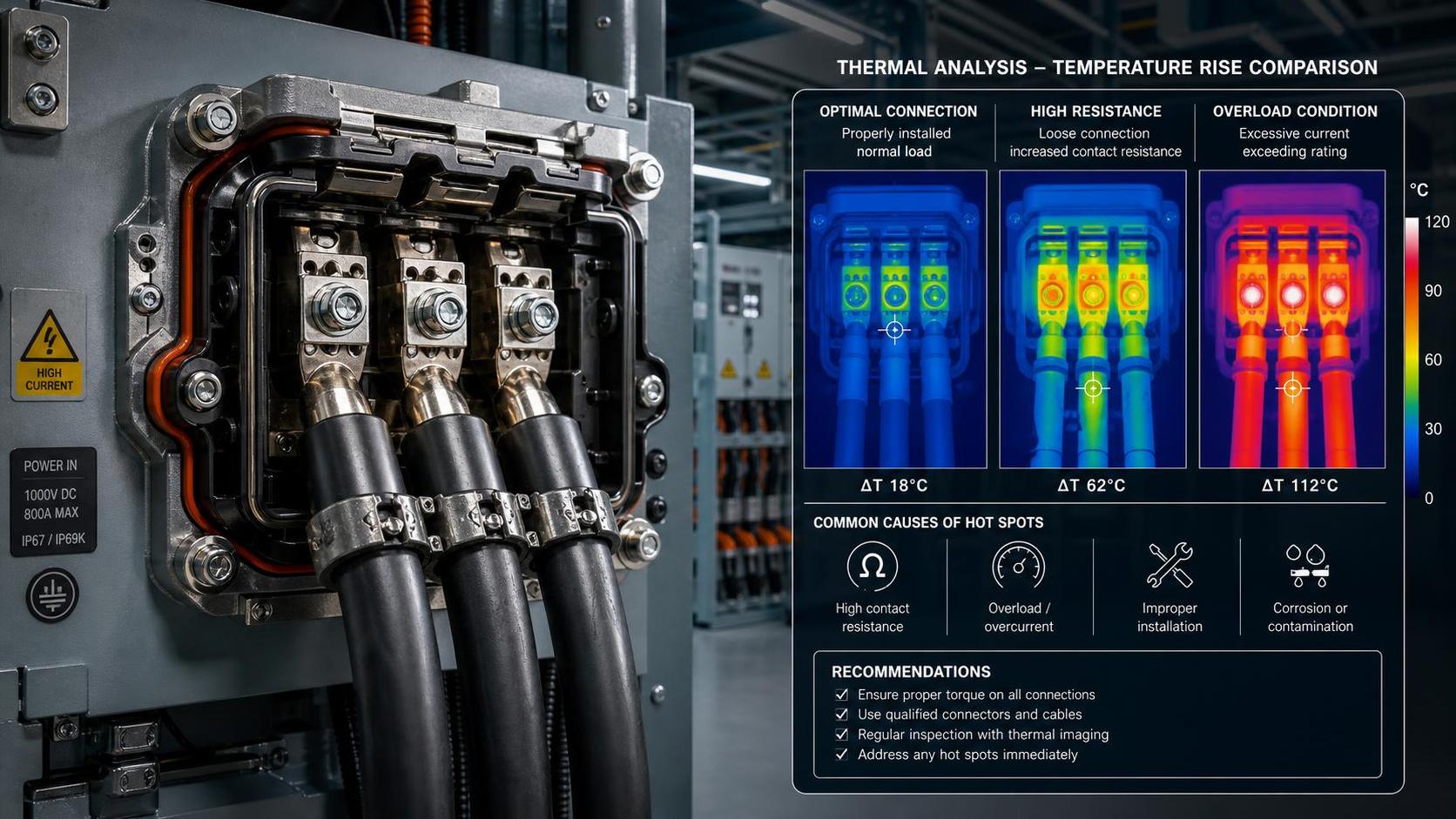 High Current Connectors: Common Failure Causes and How to Prevent Overheating