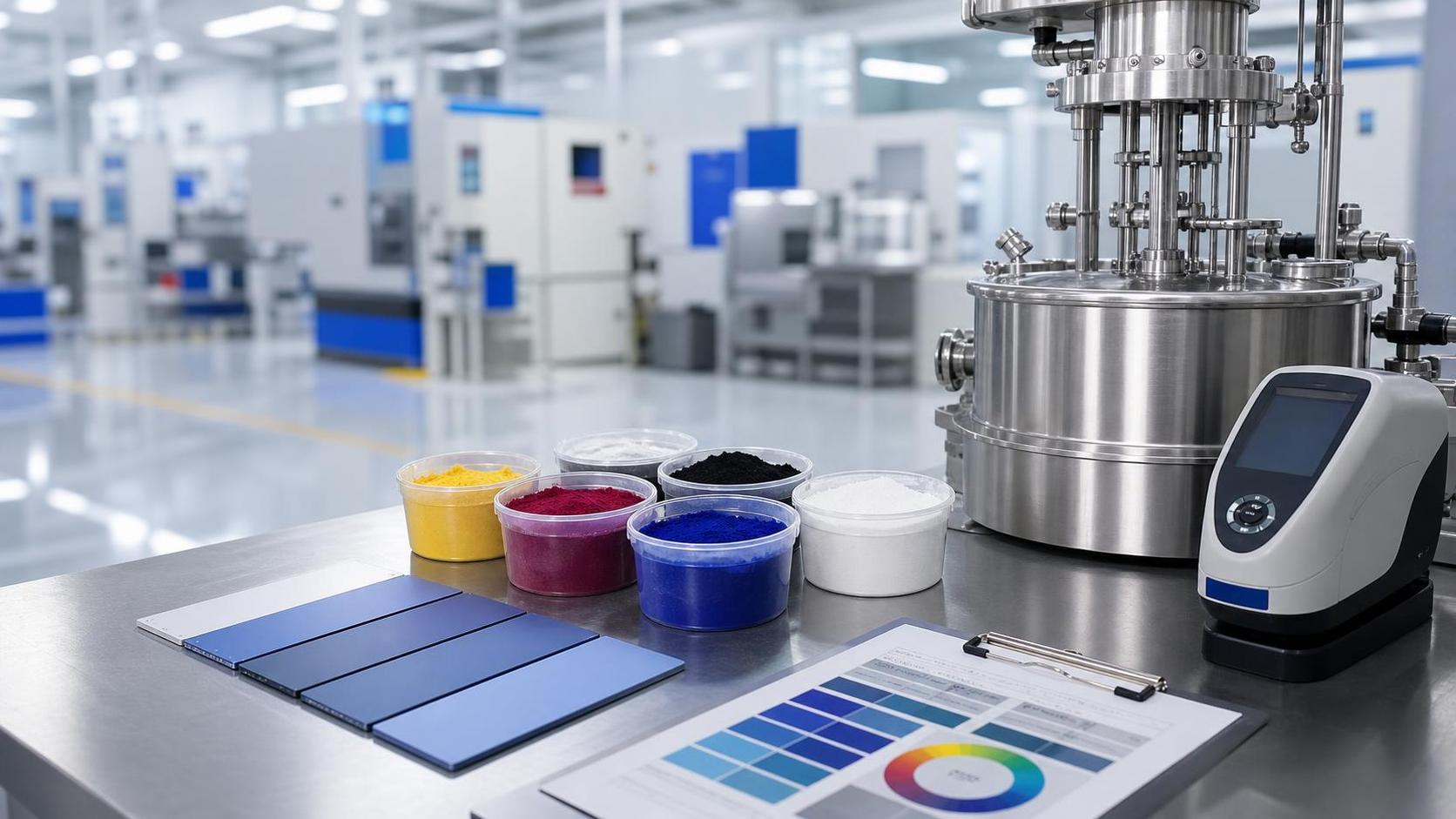 How do pigments for coatings affect color consistency in production?