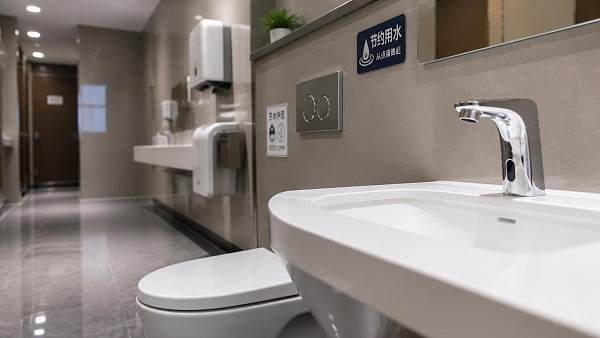 Is water saving sanitary ware practical for high-use buildings?