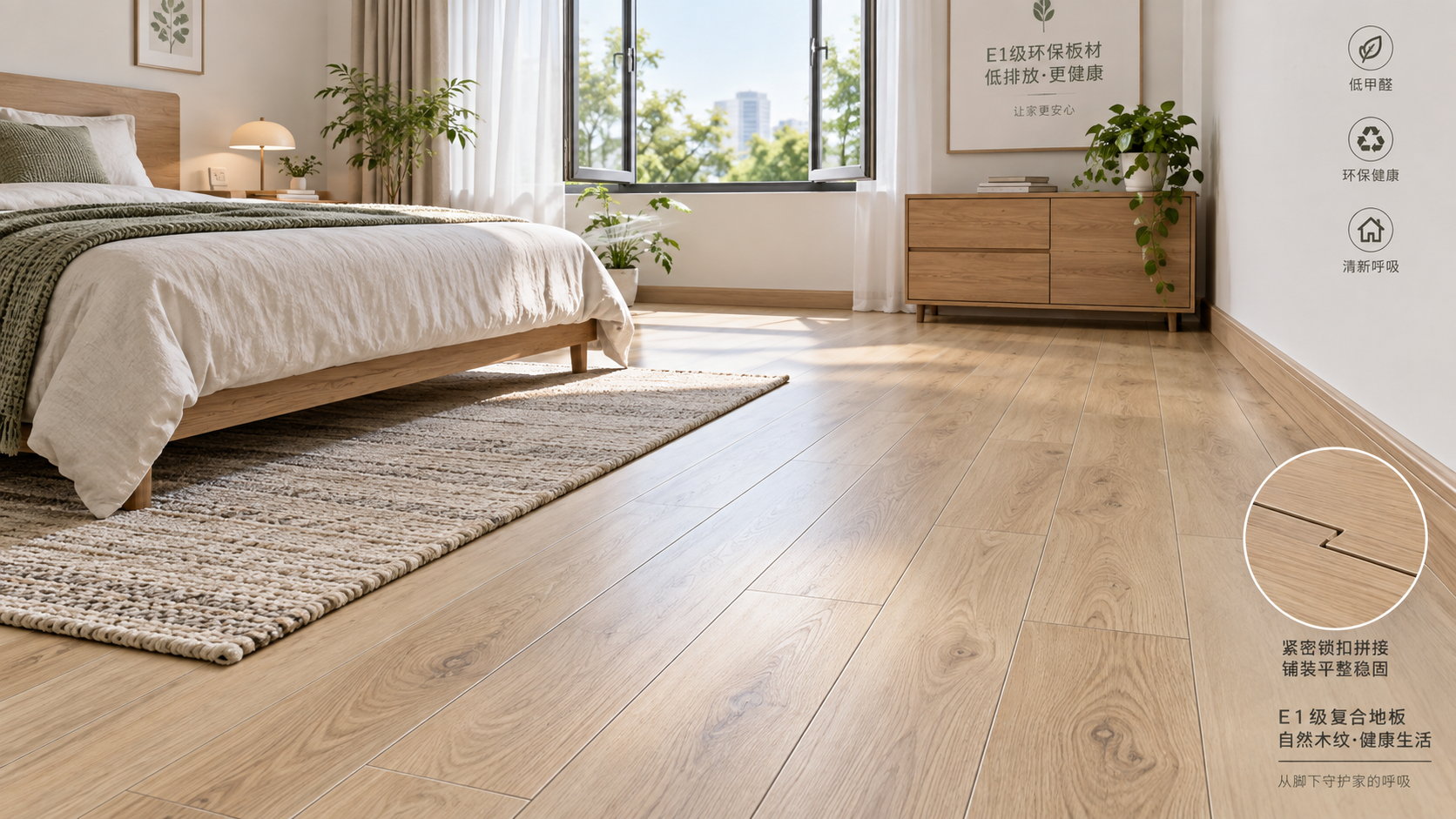 Does E1 laminate flooring meet low-emission needs for bedrooms? Does E1 laminate flooring meet low-emission needs for bedrooms?