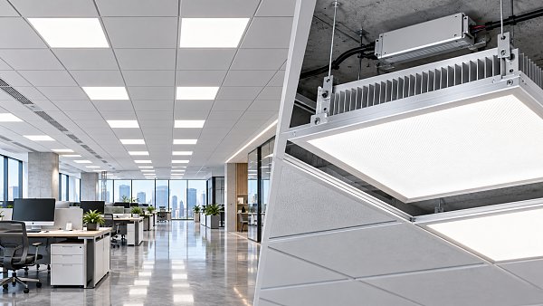 What drives the price of LED panel lights for office projects?