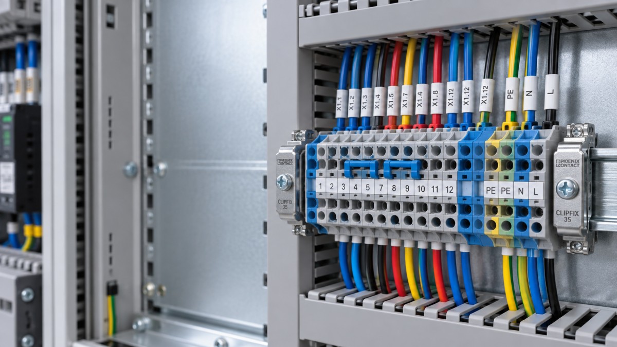 When DIN rail terminal blocks need end stops to prevent loosening When DIN rail terminal blocks need end stops to prevent loosening