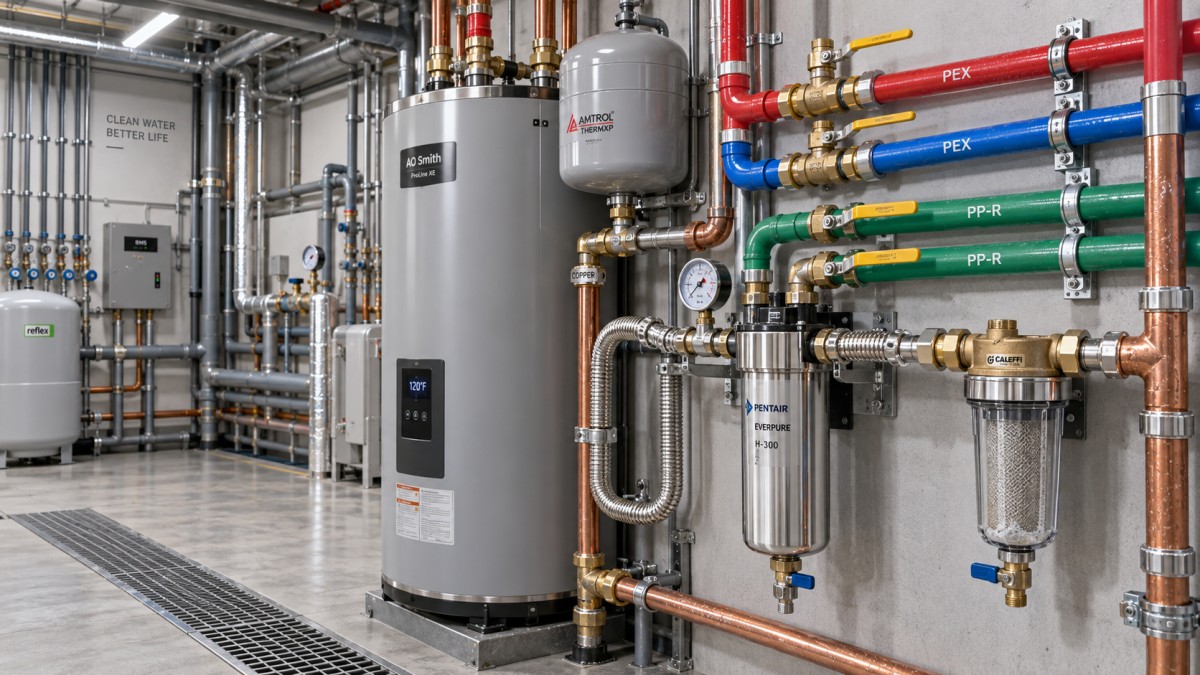 Which plumbing materials are best suited to hard-water systems? Which plumbing materials are best suited to hard-water systems?