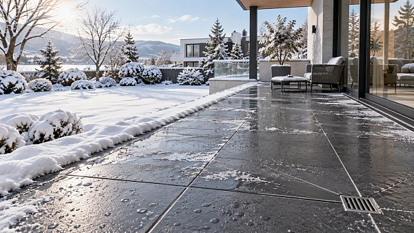 How to prevent outdoor porcelain tiles from cracking in freeze-thaw conditions