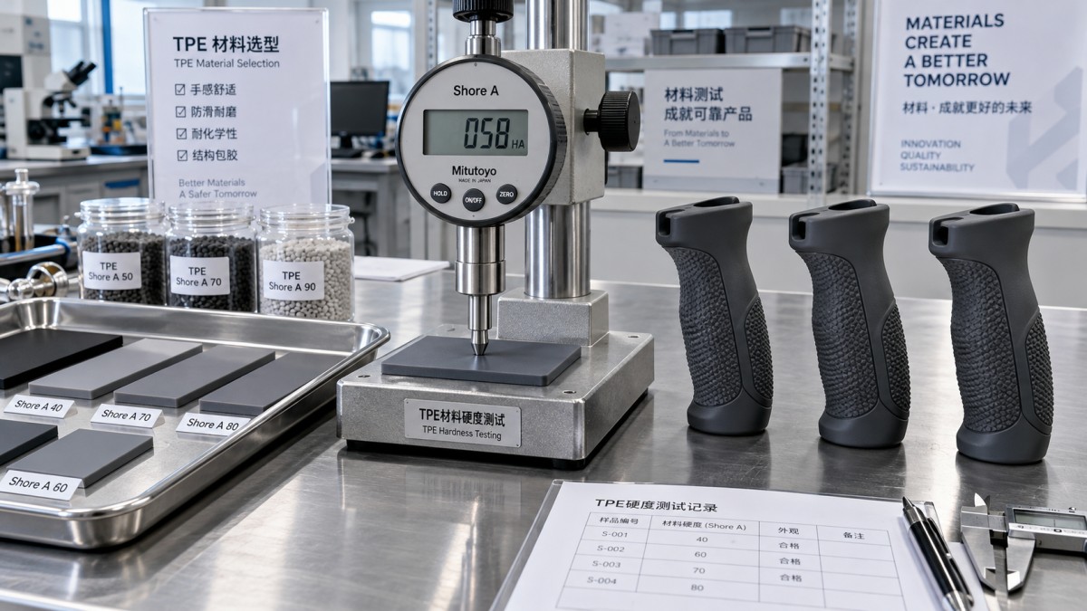 Which Shore hardness suits soft touch TPE for handheld grips? Which Shore hardness suits soft touch TPE for handheld grips?