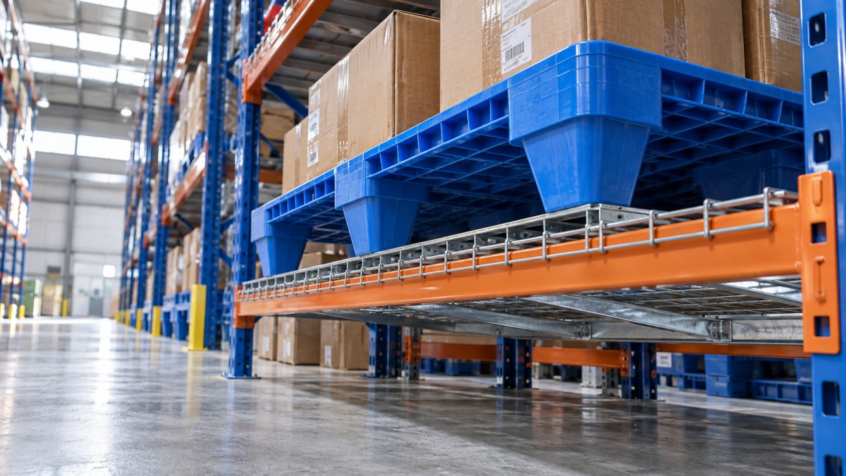 Can nestable plastic pallets be used safely in warehouse racking? Can nestable plastic pallets be used safely in warehouse racking?