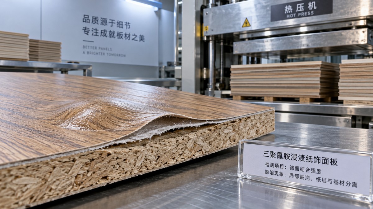 What causes surface blisters during melamine paper lamination? What causes surface blisters during melamine paper lamination?