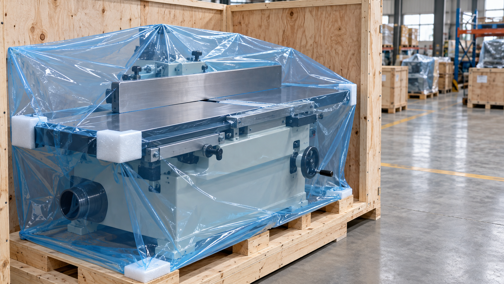VCI film or oil for anti-rust packaging of woodworking machines?