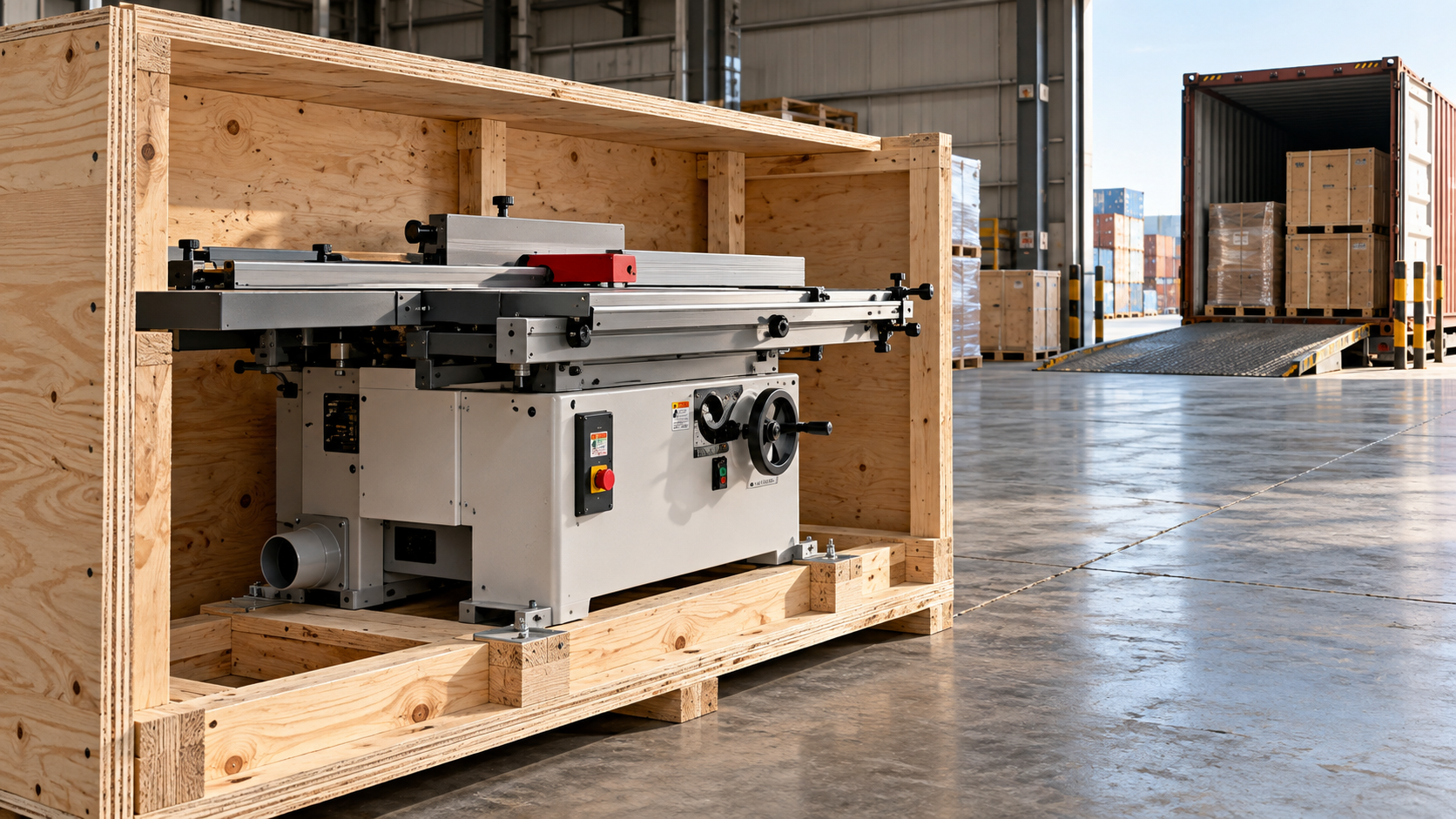 When does seaworthy packing for woodworking machines need ISPM 15?