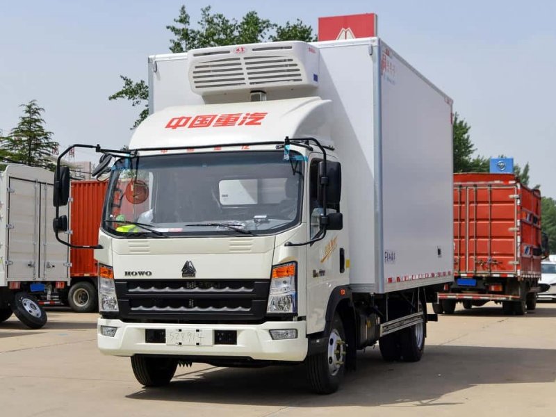 SINOTRUCK HOWO 160HP 4x2 شاحنة مبردة