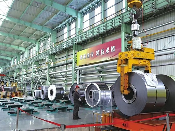 Steel coil machine