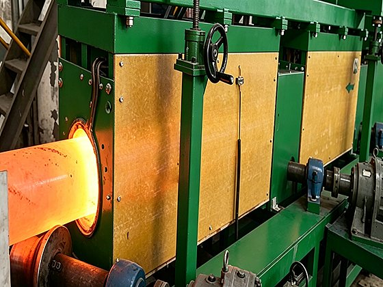 Round steel production