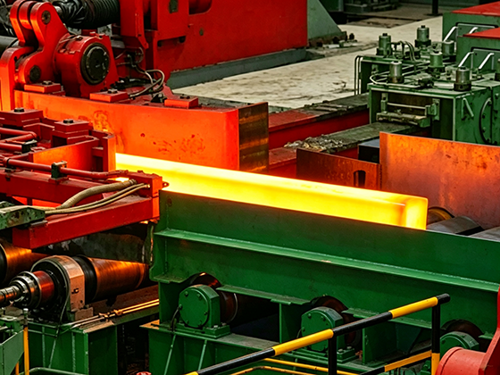 Round steel production