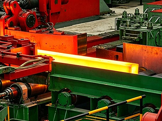Round steel production