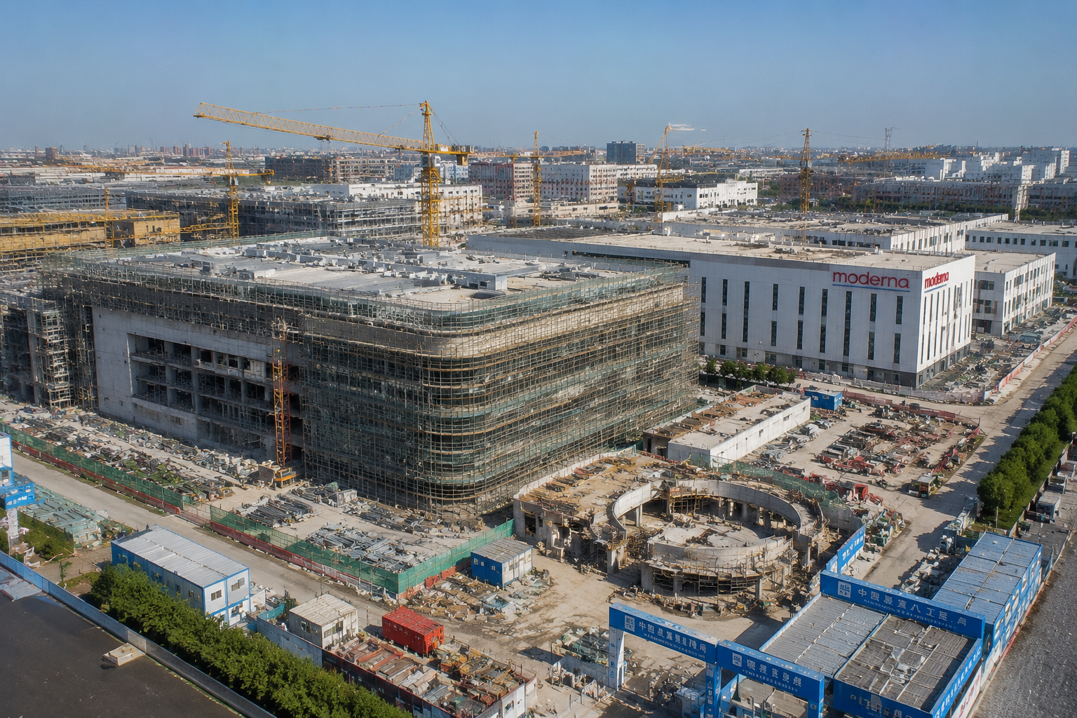 Moderna China Biopharmaceutical Headquarters and Production Base (Shanghai) Moderna China Biopharmaceutical Headquarters and Production Base (Shanghai)