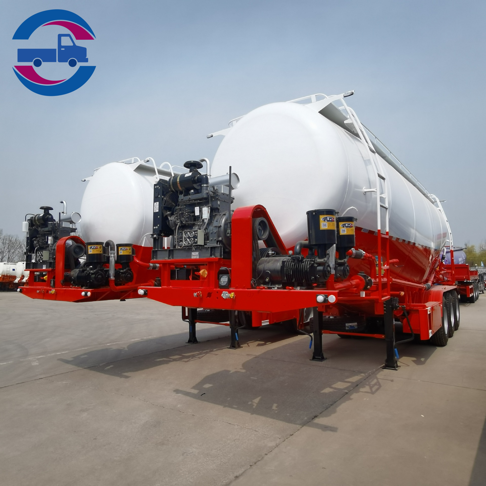 3 Axle Bulk Cement Tanker Trailer
