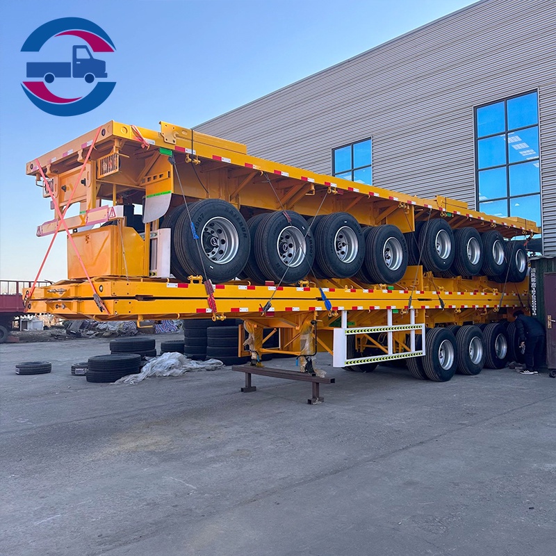 70 Ton 4 Axle Flatbed Trailer