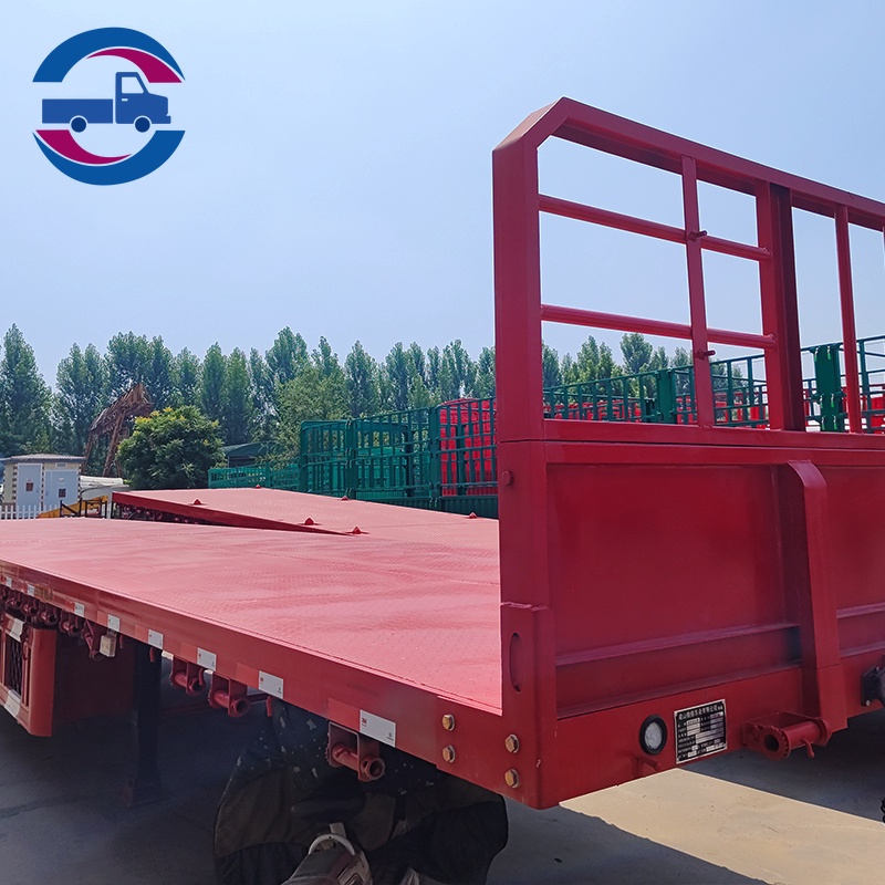 Heavy Truck 3 4 5 Axles Container Flatbed Trailer