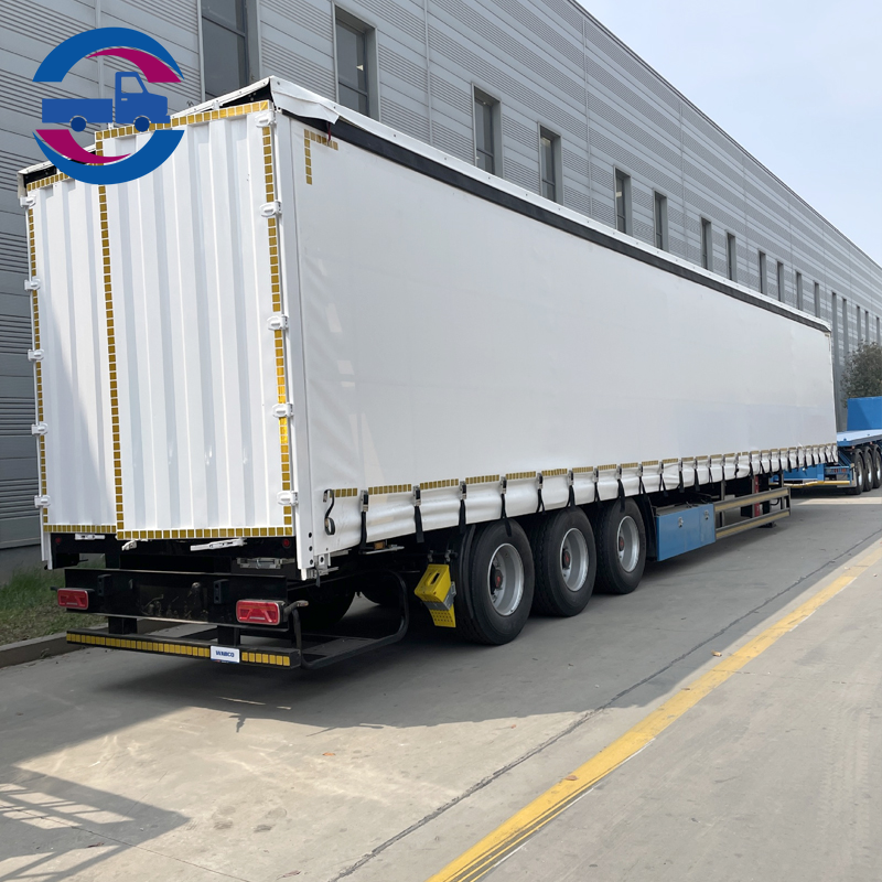 3 Axle Side Curtain Semi Trailer