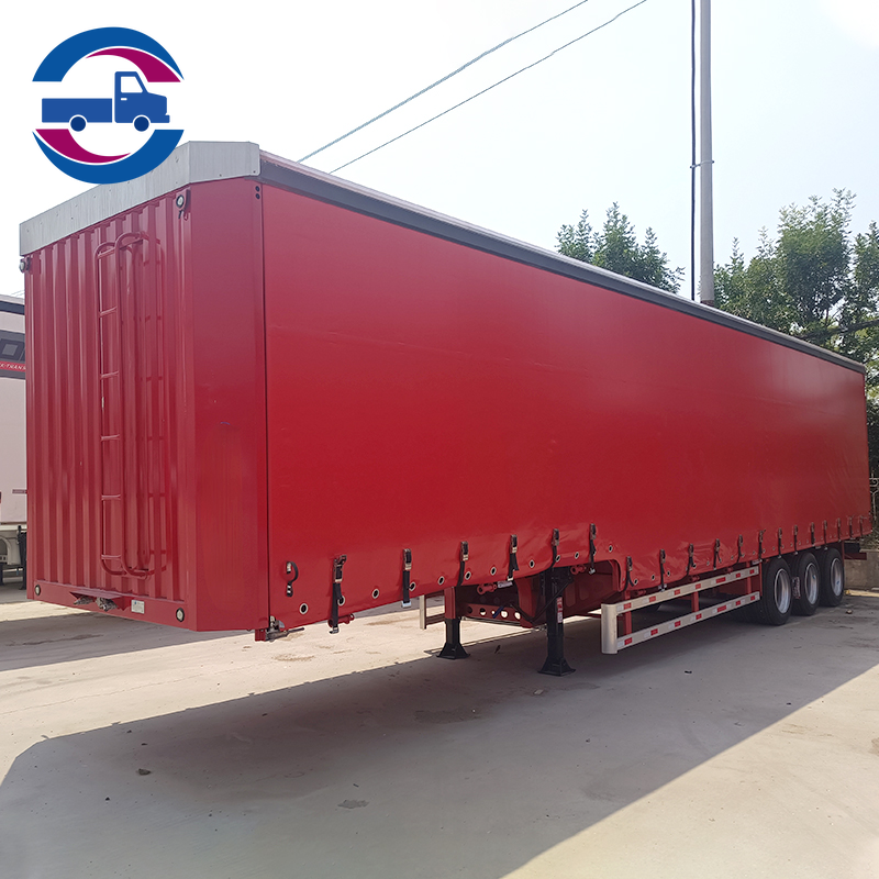 Corn Transport Curtain Side Semi Trailer