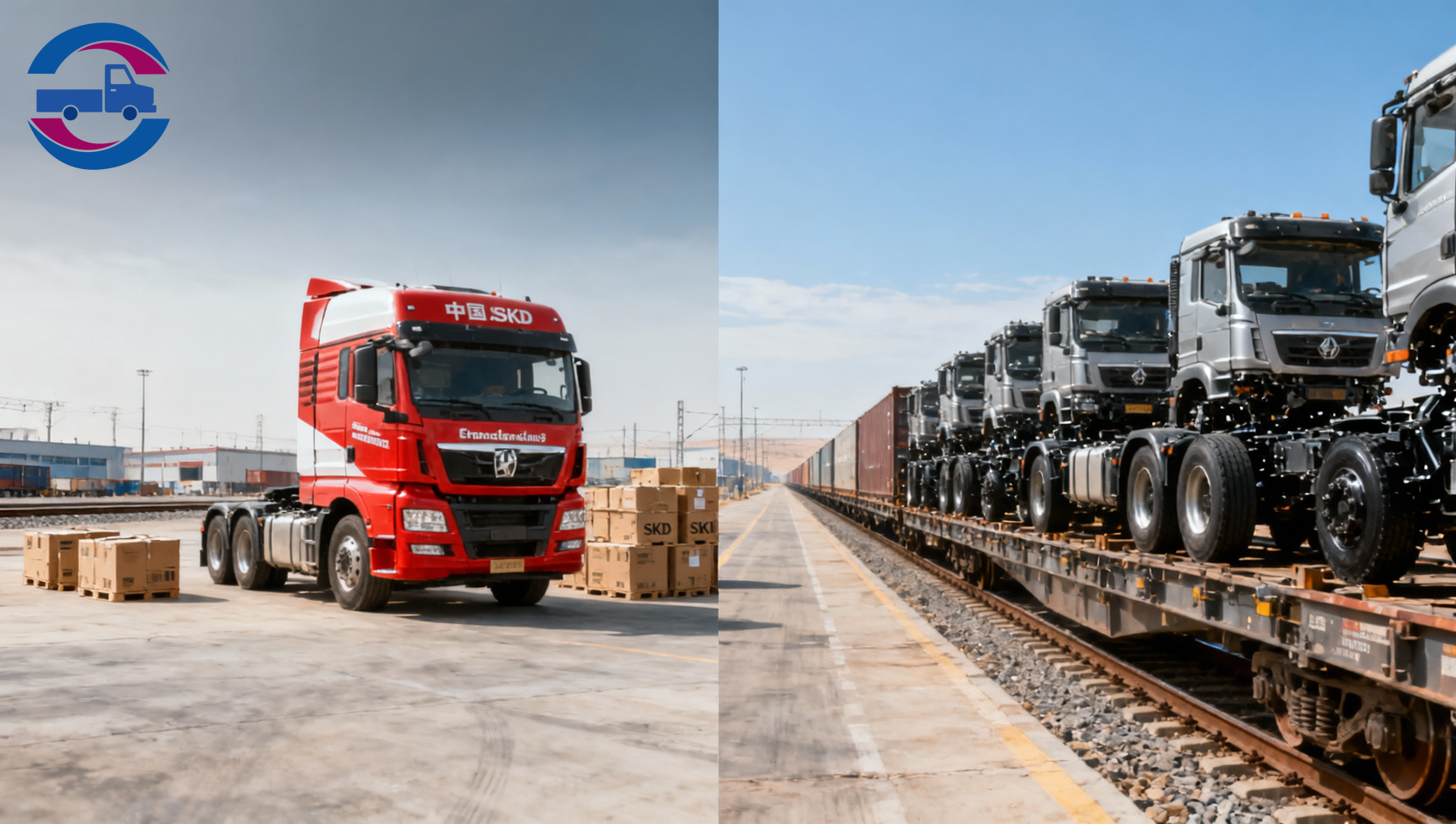 Red Sea Crisis Drives New Land-Sea Route for China's Heavy-Duty Truck Exports