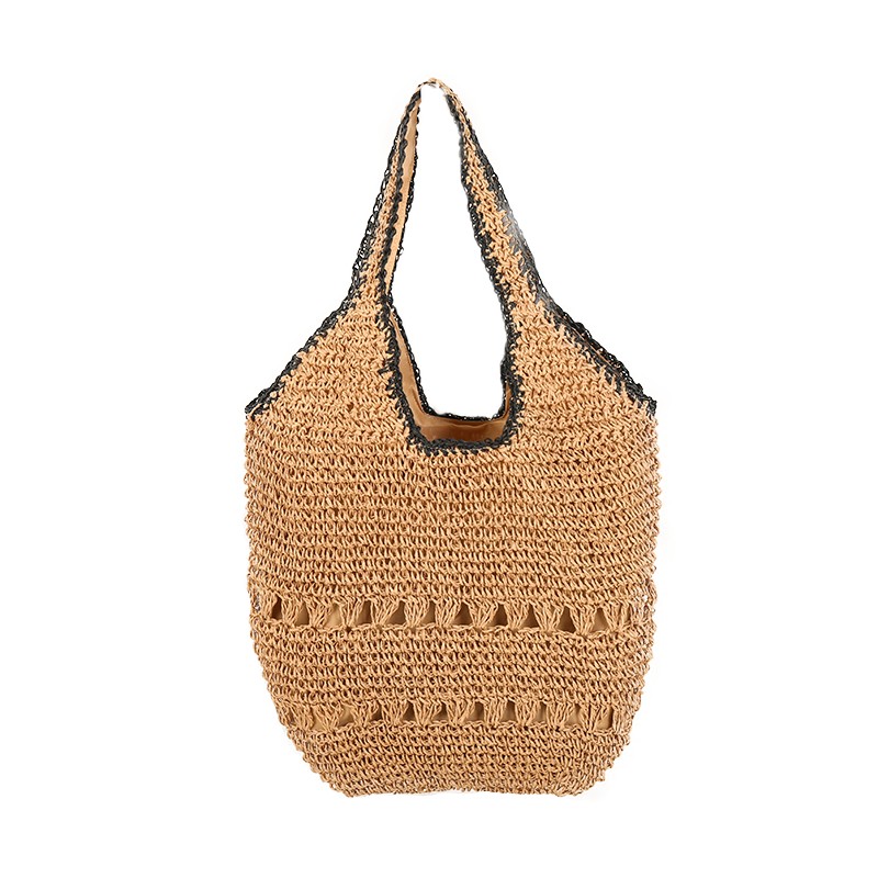 High-value, large-capacity steel bucket bag for women's beach vacation