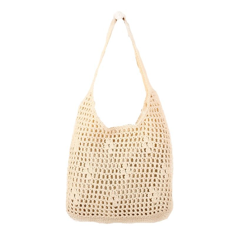 Stylish Summer Large Capacity Lazy Style Shoulder Knitted Bag