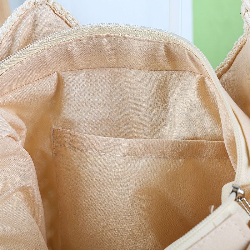 Tassel cotton yarn woven bag