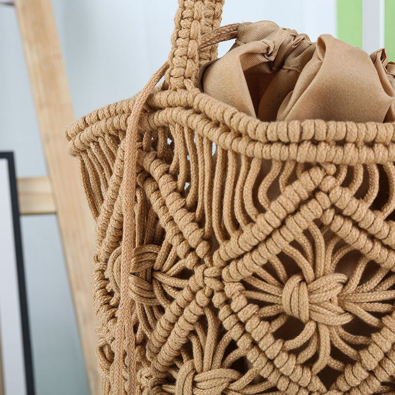 Cotton shoulder bag