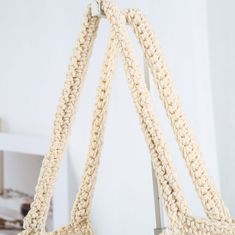 Forest-style cotton rope mesh bag