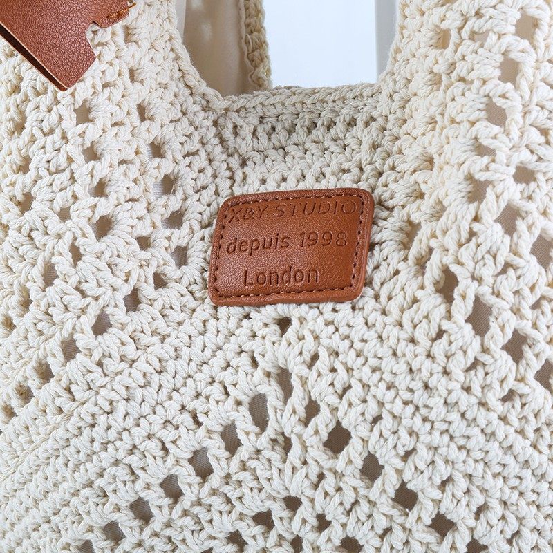 Little Elephant Cotton Rope Straw Bag