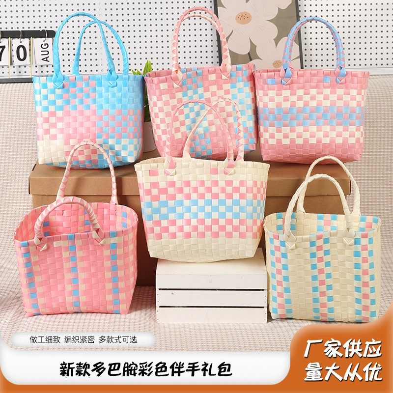 New Dopamine-Infused Colorful Gift Bag, Large Capacity Handbag, Crossbody Bag, Versatile and Stylish
