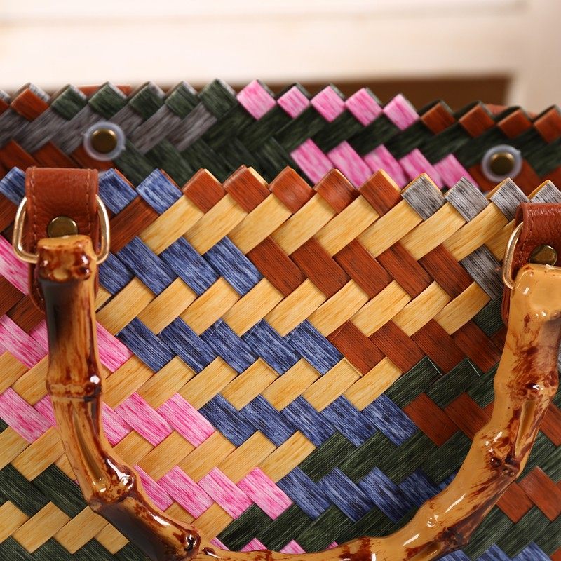 Rattan bamboo joint bag