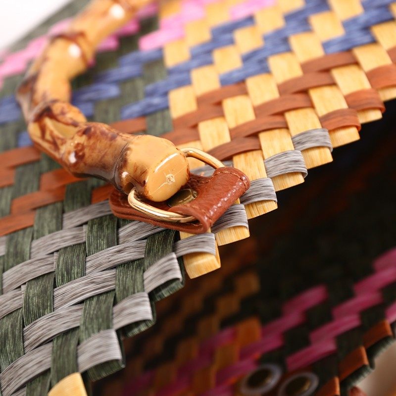 Rattan bamboo joint bag