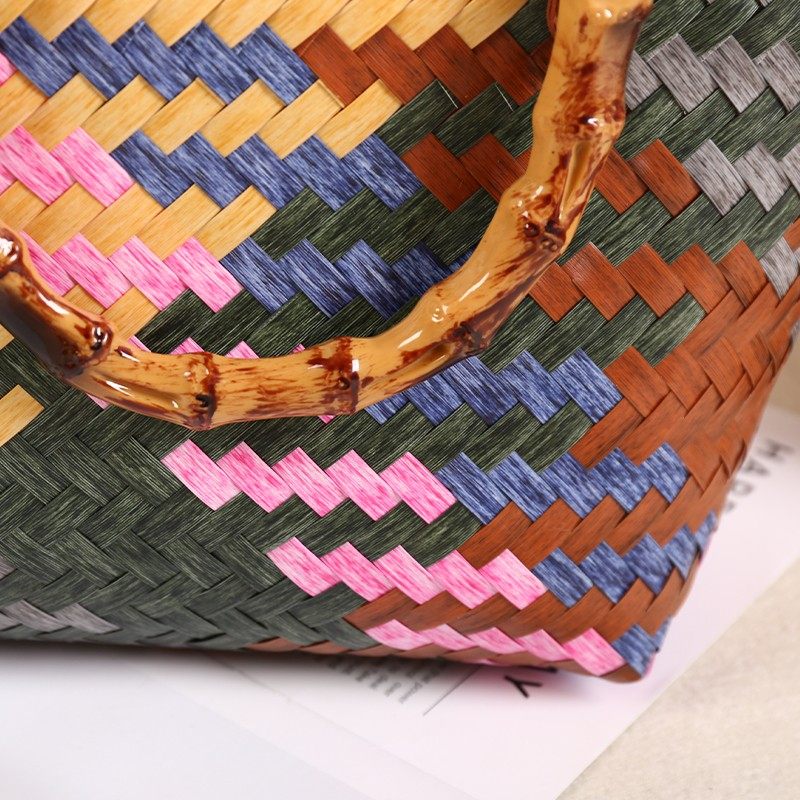 Rattan bamboo joint bag