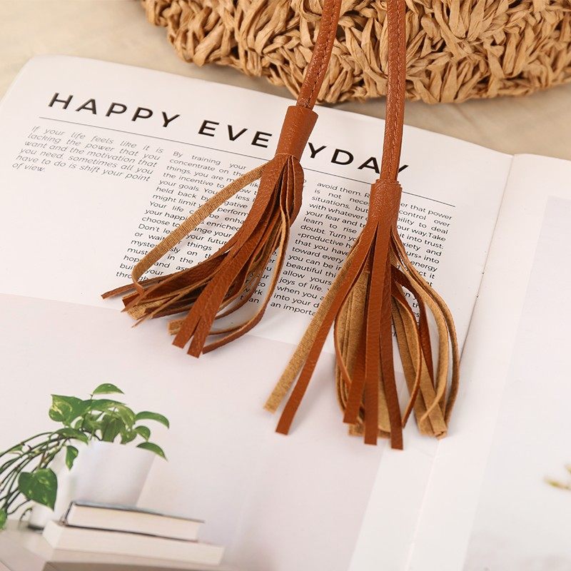 Summer beach vacation straw bags