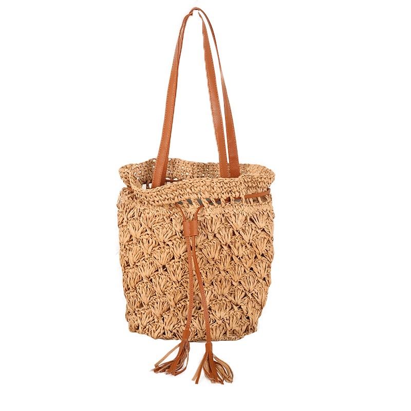 Summer beach vacation straw bags