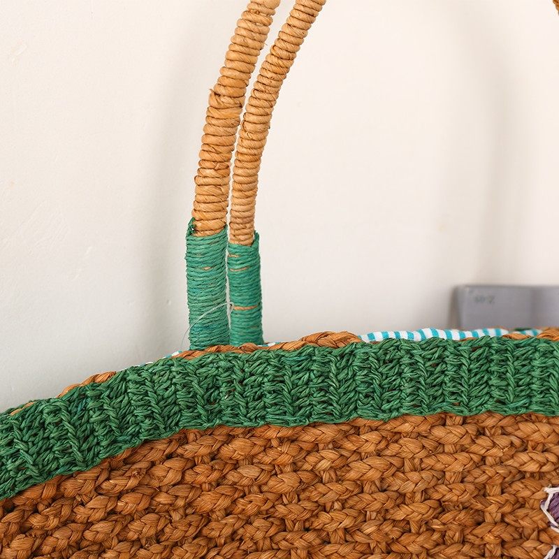 Fruit picnic bag, vegetable straw bag