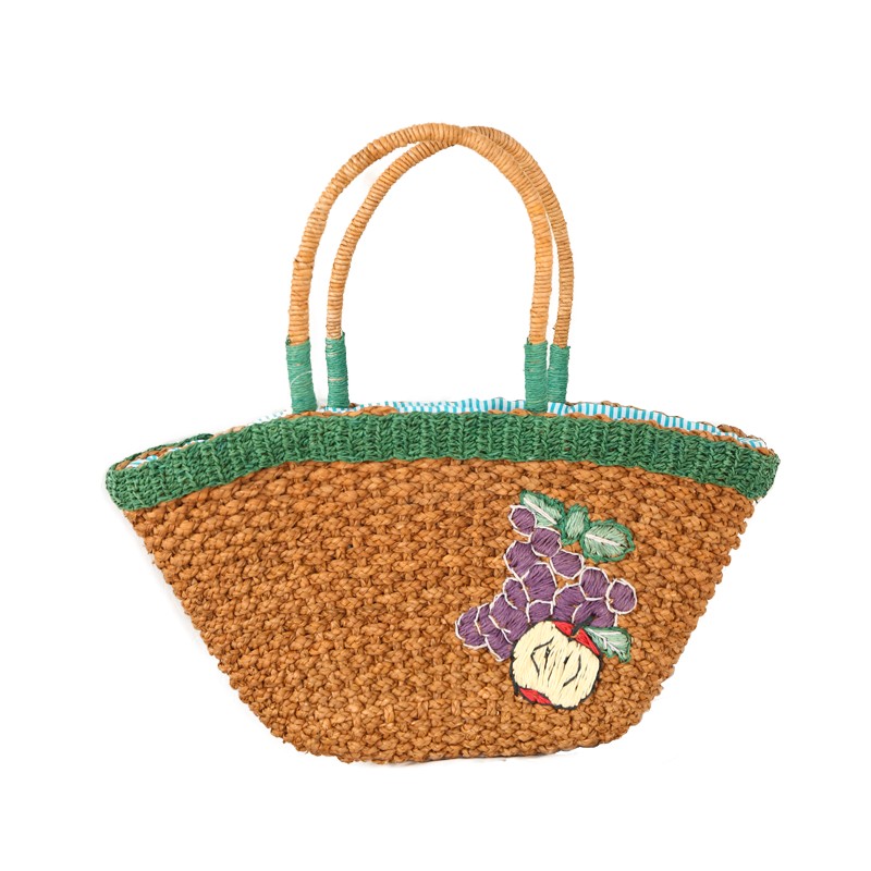 Fruit picnic bag, vegetable straw bag