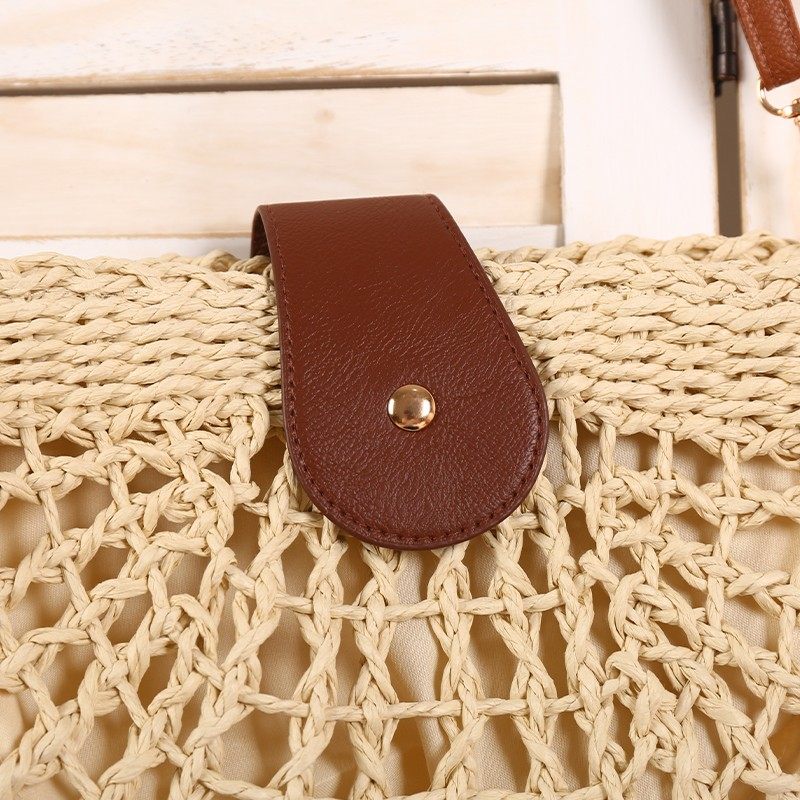 Hollow out semi-circular bag