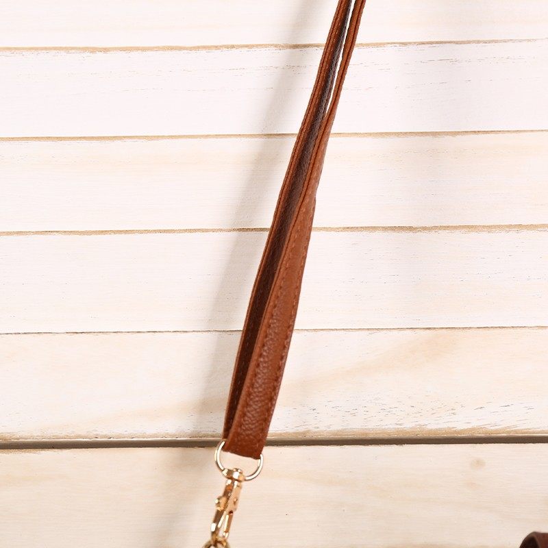 Hollow out semi-circular bag