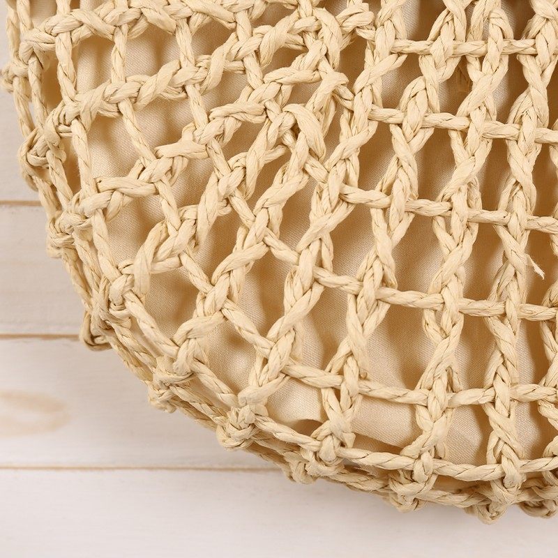 Hollow out semi-circular bag