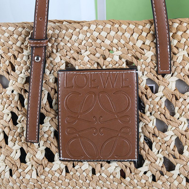 Openwork woven bag