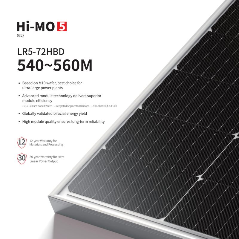 Hi-MO 5 LR5-72HBD 540~560M Hi-MO 5 LR5-72HBD 540~560M