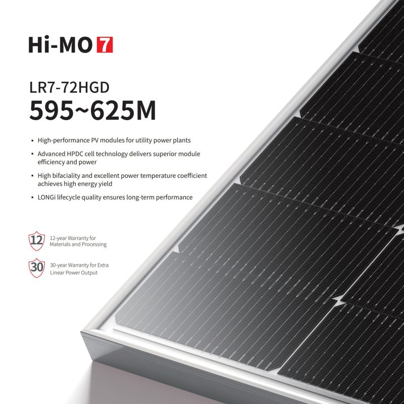 Hi-MO7 LR7-72HGD 595~625M