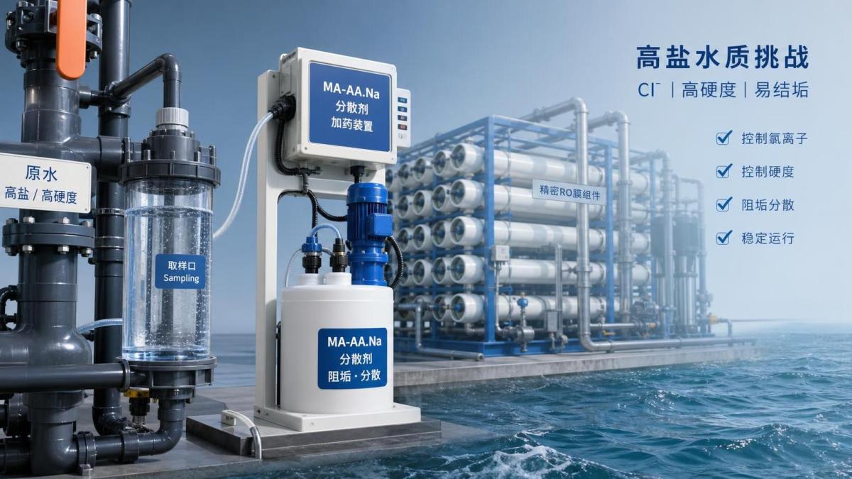 How tolerant is MA-AA How tolerant is MA-AA.Na to high chloride in desalination pretreatment?